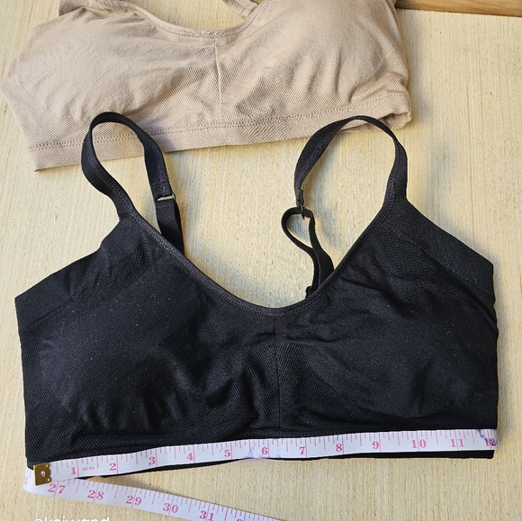 Felina Ladie's Side Smoothing Seamless Wire-Free Adjustable Bra Nude/Black - Picture 7 of 15